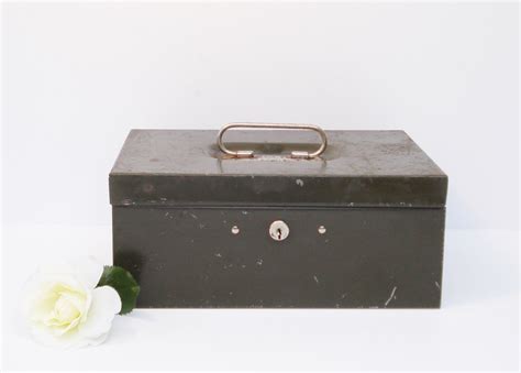 the interior steel equipment company metal cash box antique|Vintage Cash Box for sale .